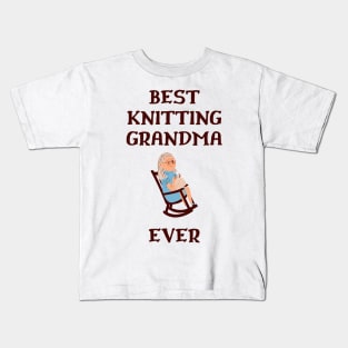 Best Knitting Grandma Ever Kids T-Shirt